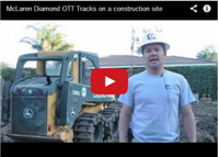 McLaren Diamond OTT Tracks on a construction site